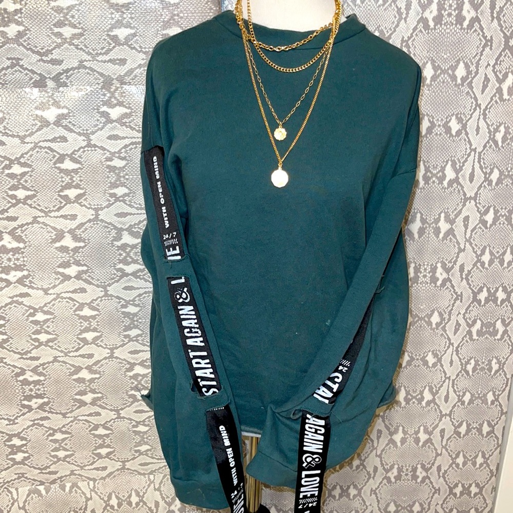 Zara Lettered Sweater